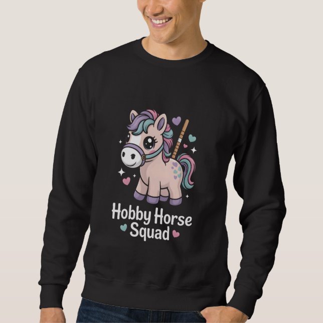 Hobby Horse Squad Pastel Kawaii Pony Kids Lång Ärmad Tröja (Framsida)