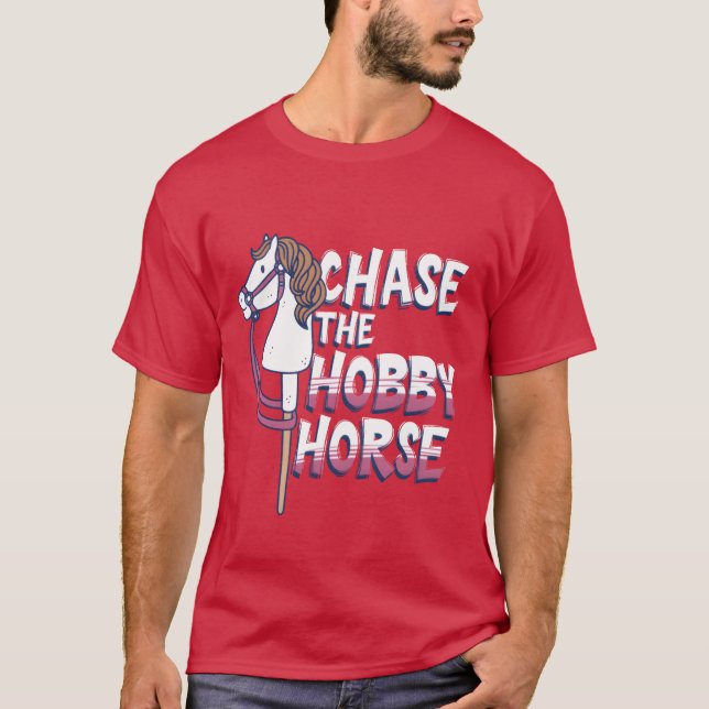 Hobby Horsing Chase the Hobby Horse retro T Shirt (Framsida)