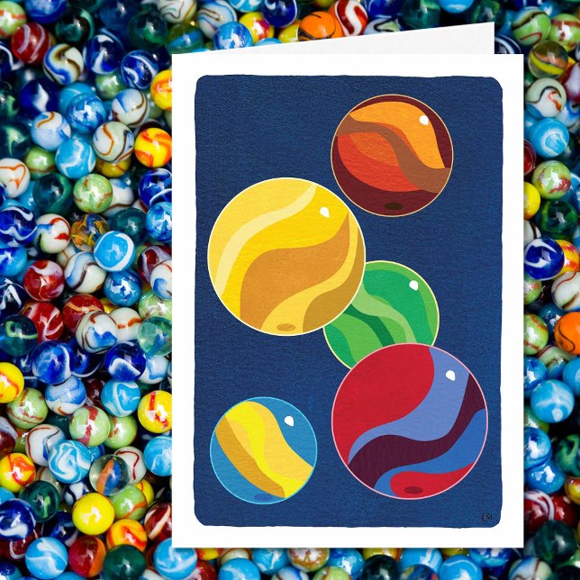 Hobby Marbles Blank Kort (Skapare uppladdad)