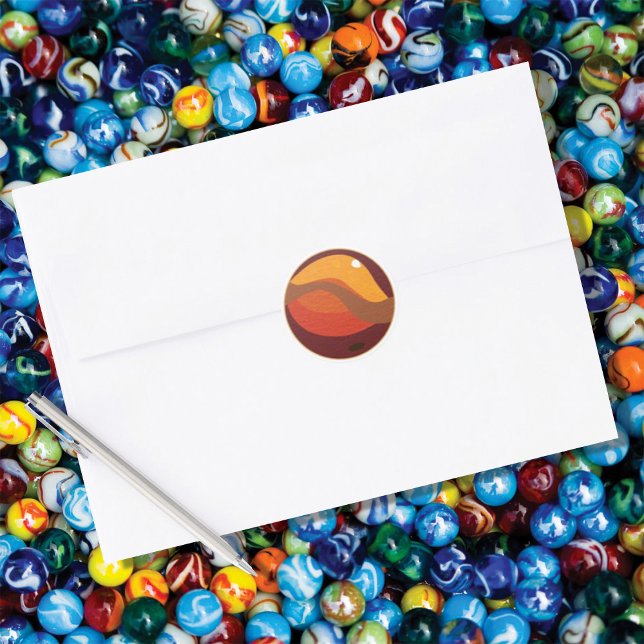 Hobby Marbles Runt Klistermärke (Skapare uppladdad)