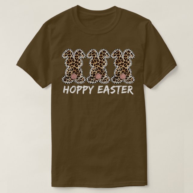 Hobby Påsk Leopard Bunny Rabbit Girls Women Kids T Shirt (Design framsida)