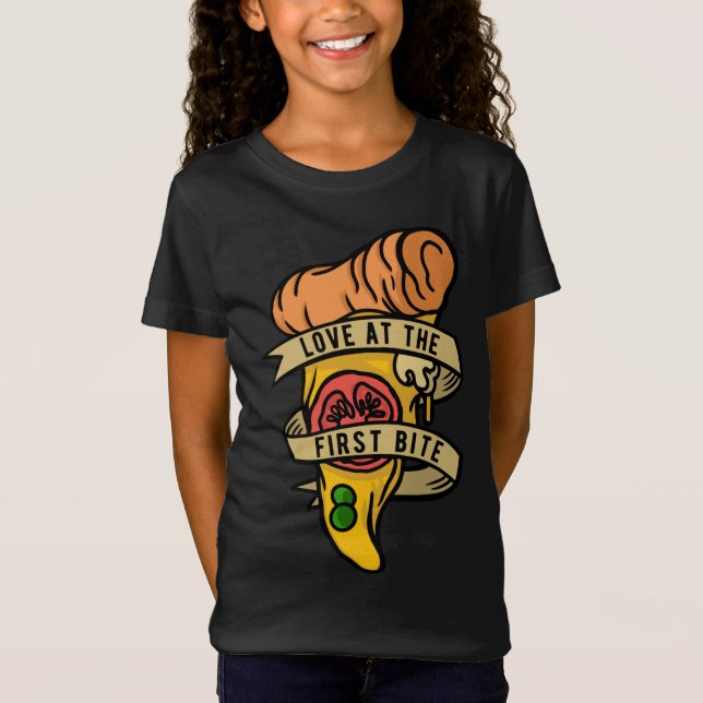 Hobby Pizza Maker Kärlek i första Bitan T Shirt (Framsida)