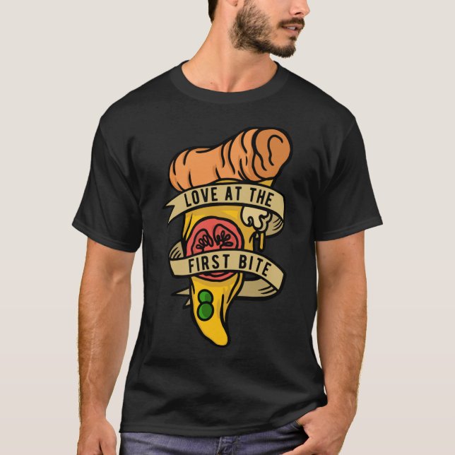 Hobby Pizza Maker Kärlek i första Bitan T Shirt (Framsida)