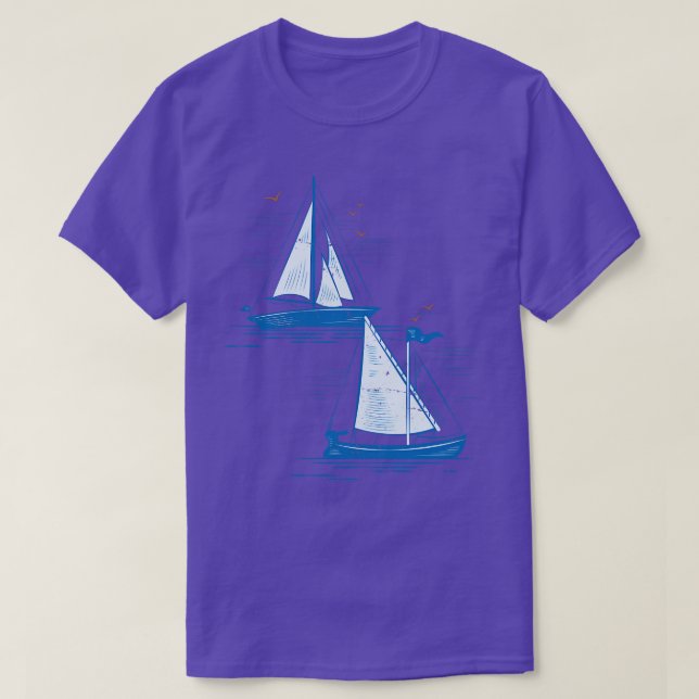 Hobby Sailor Gift Sailing T Shirt (Design framsida)