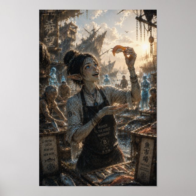 Hobby / Sushi Chef / Japans fiskmarknad Poster (Framsidan)