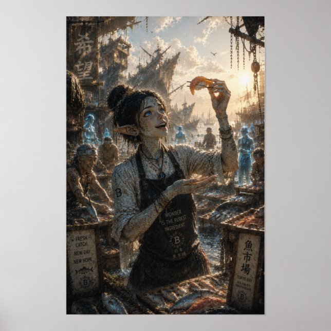 Hobby / Sushi Chef / Japans fiskmarknad Poster (Framsidan)