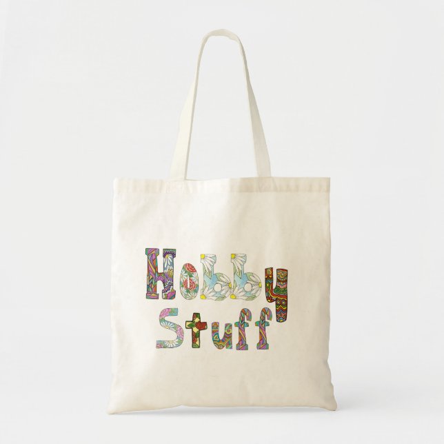Hobby Tote Bag Tygkasse (Framsidan)