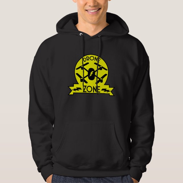 Hobbyist Drone | Pilot | Fotografi | TÄVLING Hoodie (Framsida)