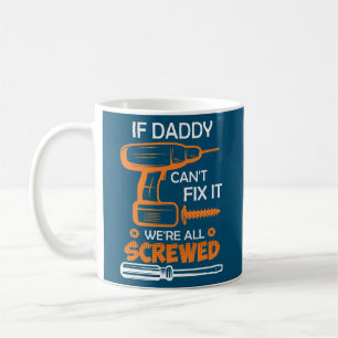 Hobbyisternas handyman Pappa fixerar far Kaffemugg