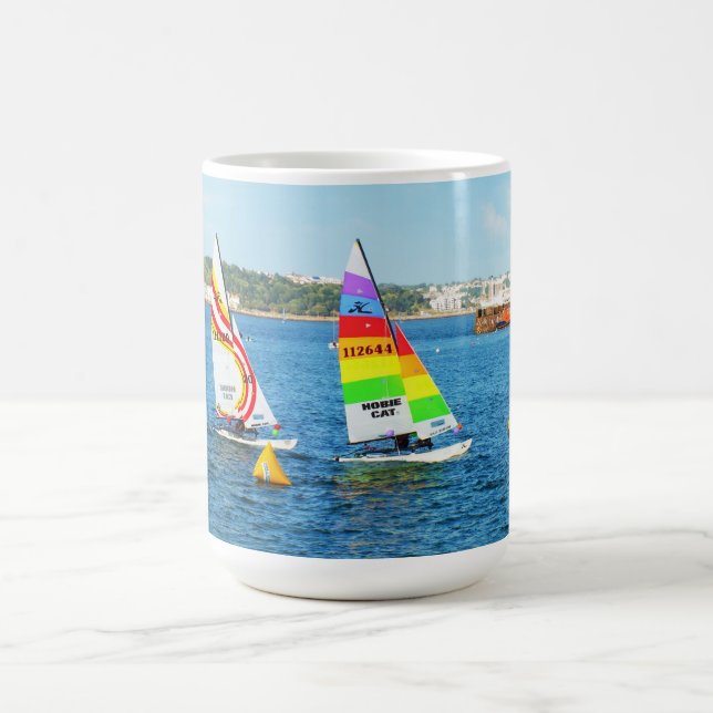 Hobie segelbåtar på Jersey Kaffemugg (Center)