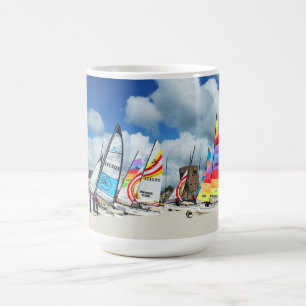 Hobies på stranden på Jersey Kaffemugg