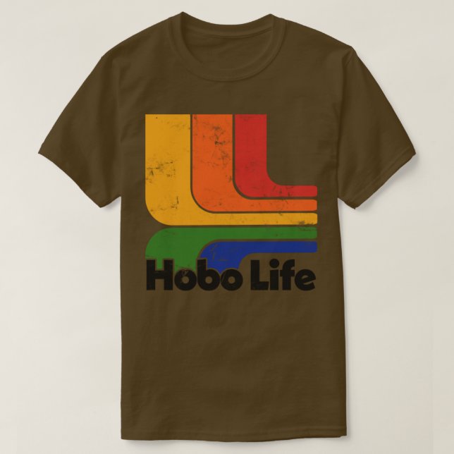 Hobo Life-Gammad Thrift Stil Retro Design1 T Shirt (Design framsida)