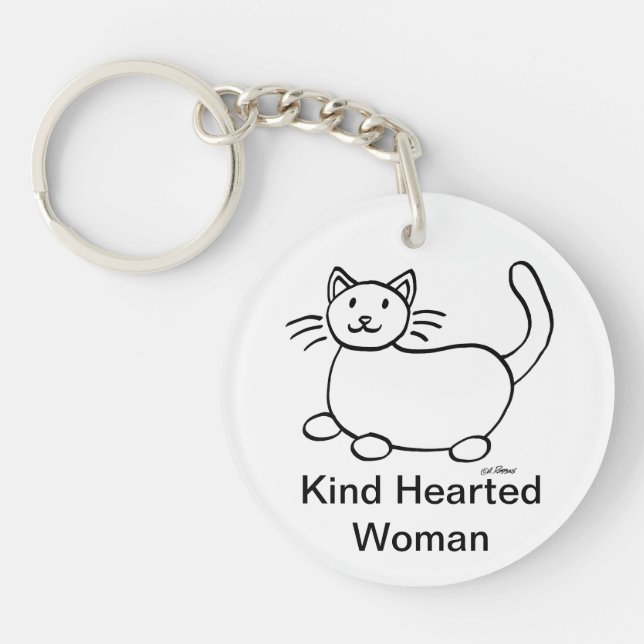 Hobo Sign Kind Hearted Woman Acrylic Keychain (Framsidan)