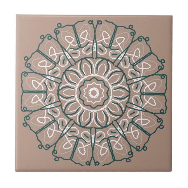 Hobo Single Snöre Beige Design Ceramic Tile Kakelplatta (Framsidan)