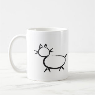Hobo-skylten "En bra kvinna bor här." handdragen Kaffemugg