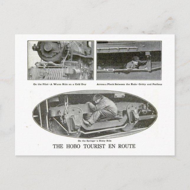 Hobo-turisten Vykort (Framsida)