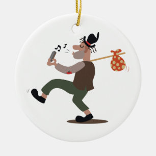 Hobo Whistle Julgransprydnad Keramik