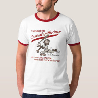 Hoboken Australopithecines - manar ringert-skjorta T Shirt