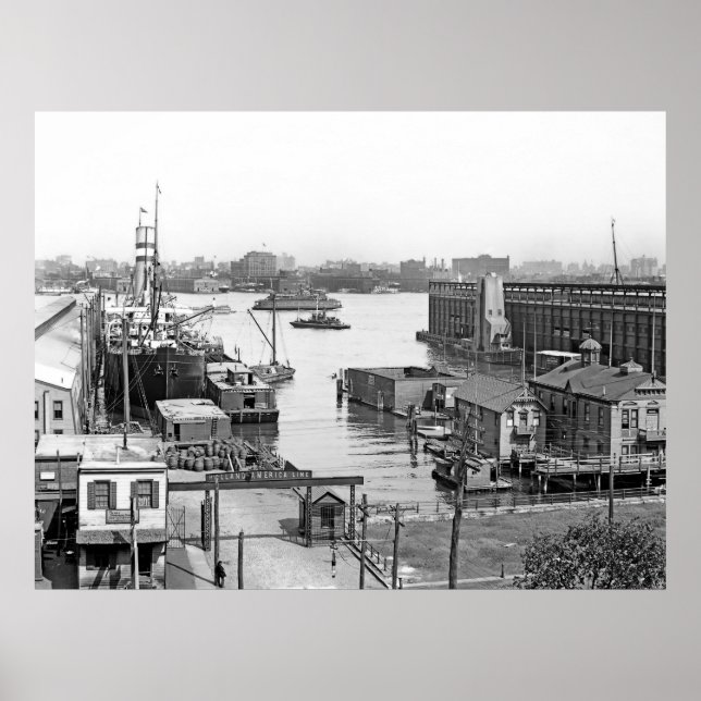 Hoboken Docks Poster (Framsidan)