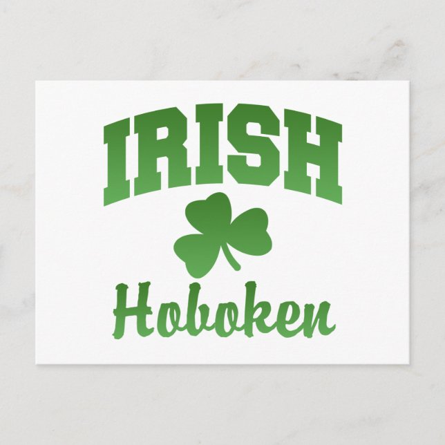 Hoboken Irish Postcard Vykort (Framsida)