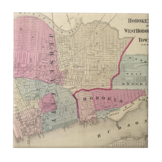 Hoboken Jersey City Kakelplatta (Framsidan)
