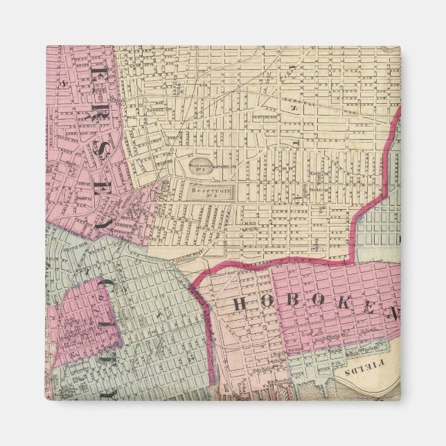 Hoboken Jersey City Magnet (Framsidan)