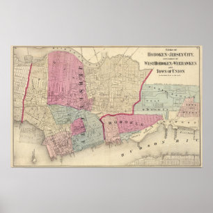 Hoboken Jersey City Poster