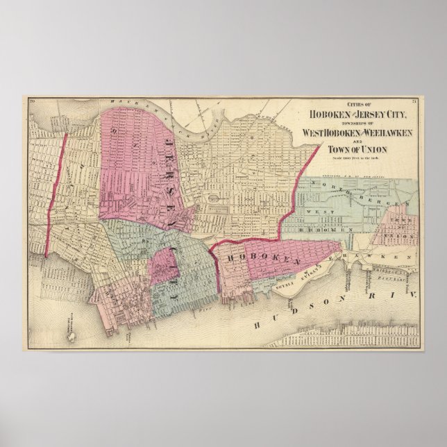 Hoboken Jersey City Poster (Framsidan)