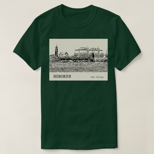 Hoboken New jersey 2 T Shirt (Design framsida)