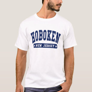 Hoboken New jersey College Stil T-skjortor Tee