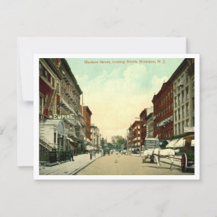 Hoboken NJ, Hudson Street 1910s Vykort