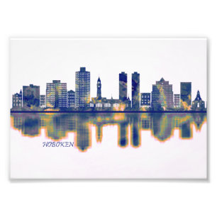 Hoboken Skyline Fototryck