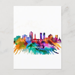 Hoboken Skyline Helg Vykort