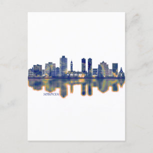 Hoboken Skyline Helg Vykort