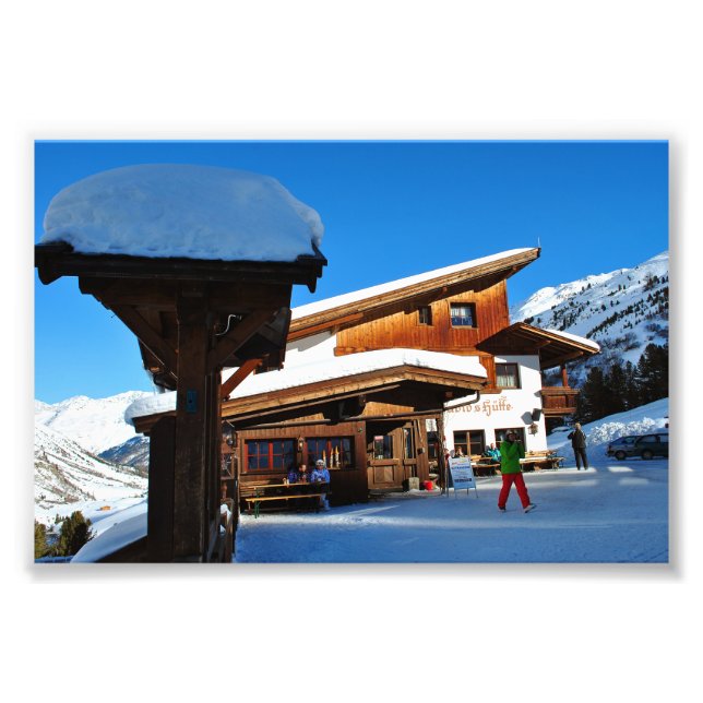 Hochgurgl Obergurgl Tirol Österrikes Alpernor Öste Fototryck (Framsidan)