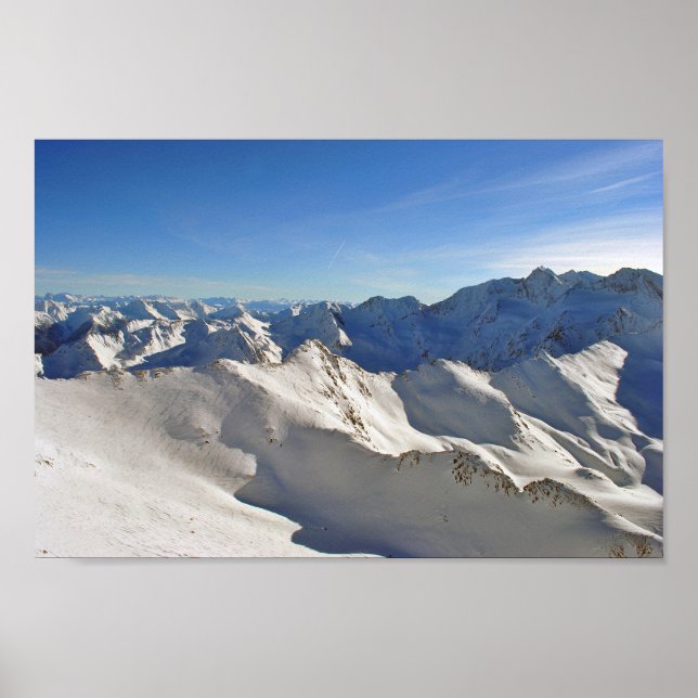 Hochgurgl Obergurgl Tirol Österrikes Alpernor Öste Poster (Framsidan)