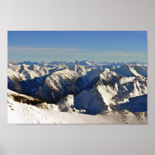 Hochgurgl Obergurgl Tirol Österrikes Alpernor Öste Poster