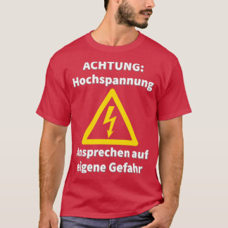 Hochskiftung Elektriker under Strom Roligt Sprche T Shirt
