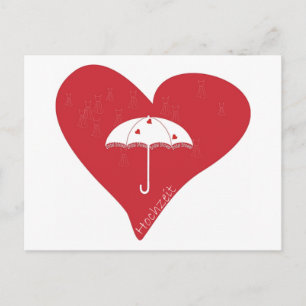 Hochzeit Herz Vykort