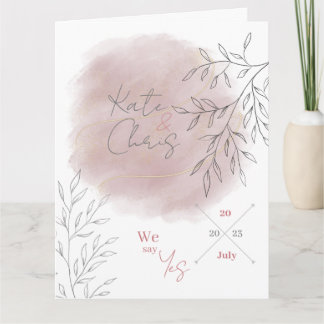 Hochzeit Wedding Romantic Blush Kort