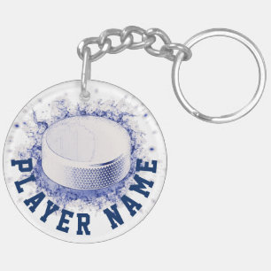 Hockeky Puck, Ice Hockey Nyckelring