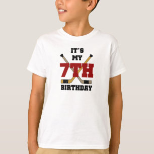 Hockey7:efödelsedag Tee Shirt
