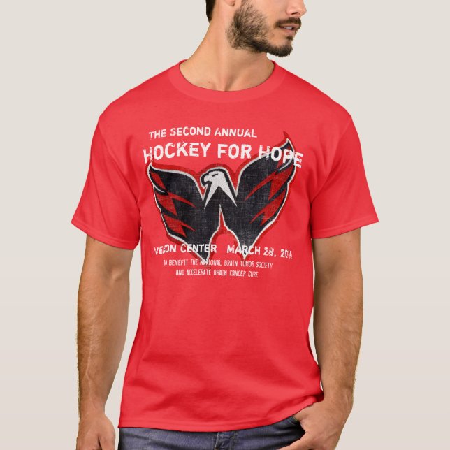 Hockey 2010 för hopp tee shirt (Framsida)