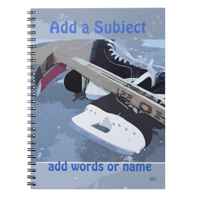 Hockey 2 bärbar dator anteckningsbok (Framsidan)