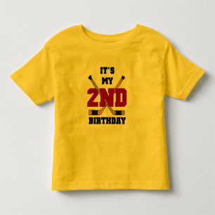 Hockey 2nd Birthday T shirts och presenter