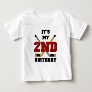Hockey 2nd Birthday T shirts och presenter
