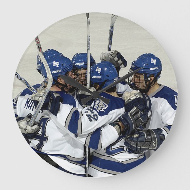 Hockey - akrylisk väggklocka - HAMbyWhiteGlove (Framsida)