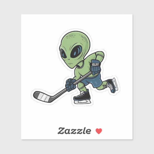 Hockey Alien Klistermärken (Ark)