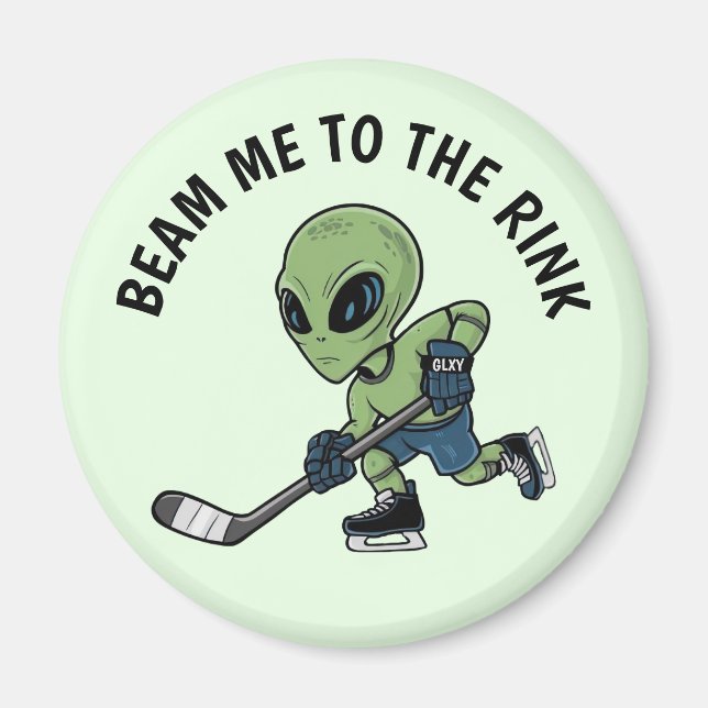 Hockey Alien Magnet (Framsidan)