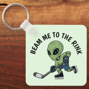 Hockey Alien Nyckelring